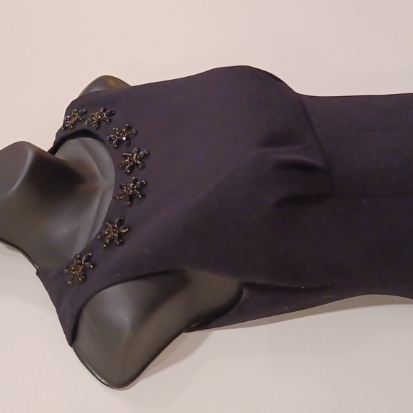 Kate Spade Empire Waist Bejeweled Neckline Sleeveless A Line Dress- Sz. 0 - Picture 6 of 12